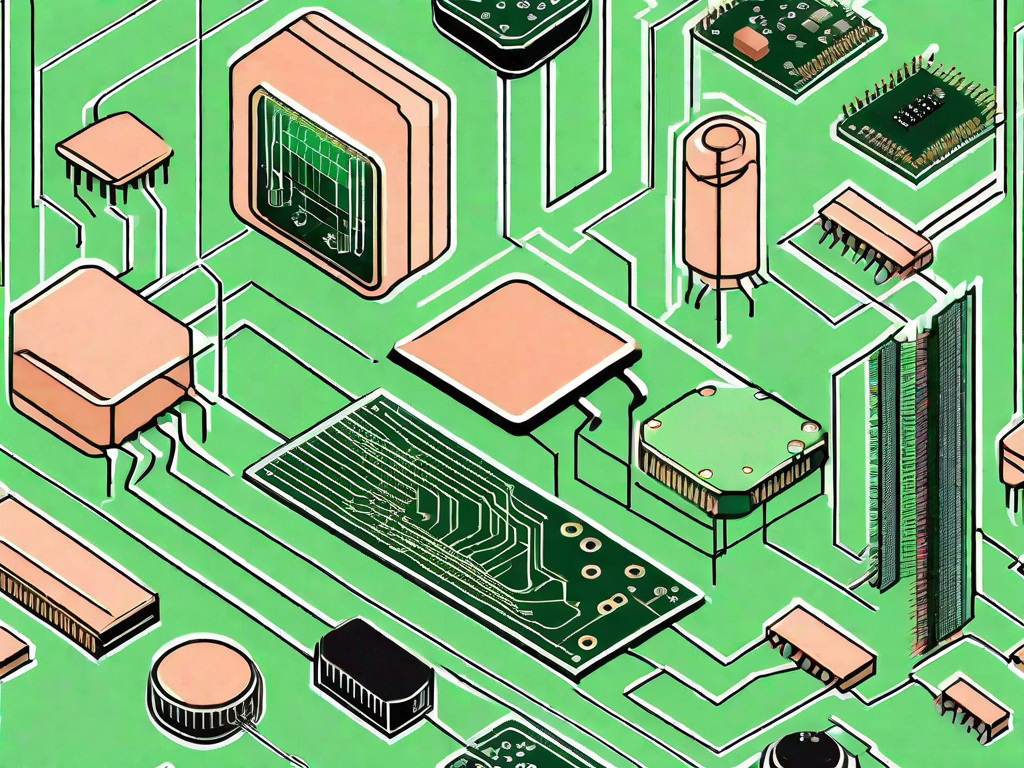 A variety of electronic components such as microchips